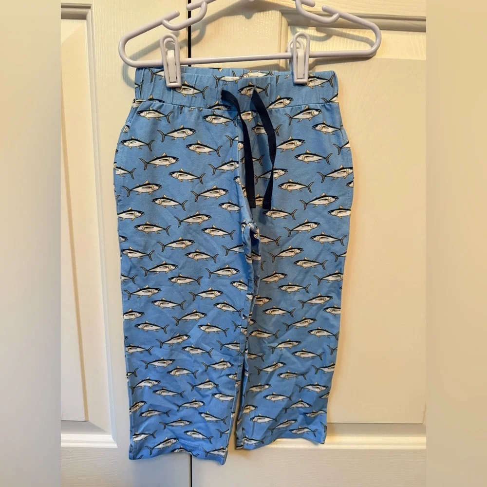Prodoh Kids Blue Fish Print Pajama Pants